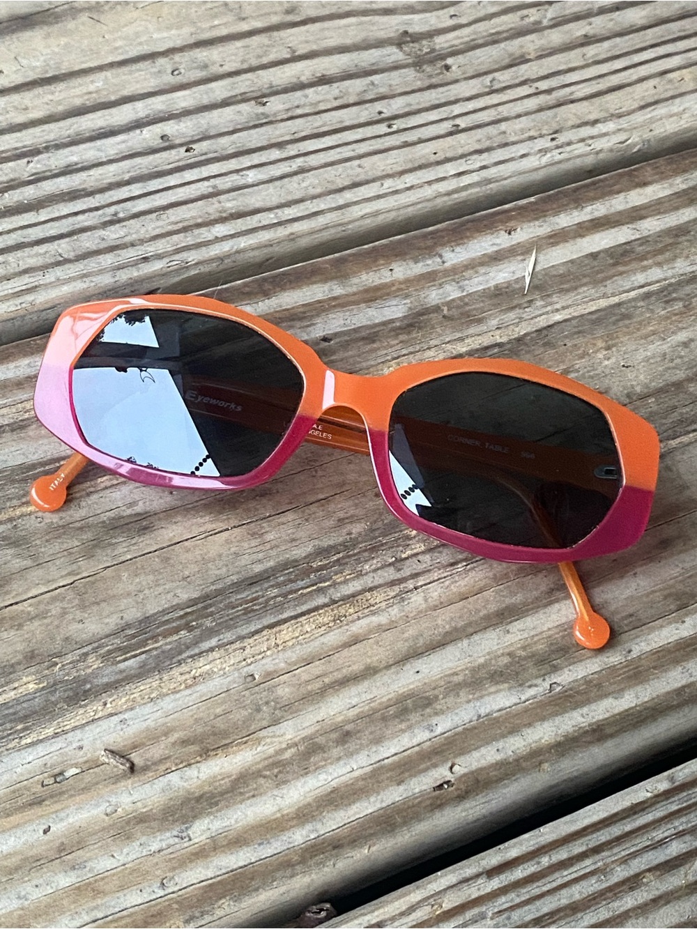 L.a. Eyeworks- Corner Table Geometric Sunglasses (made in Italy)